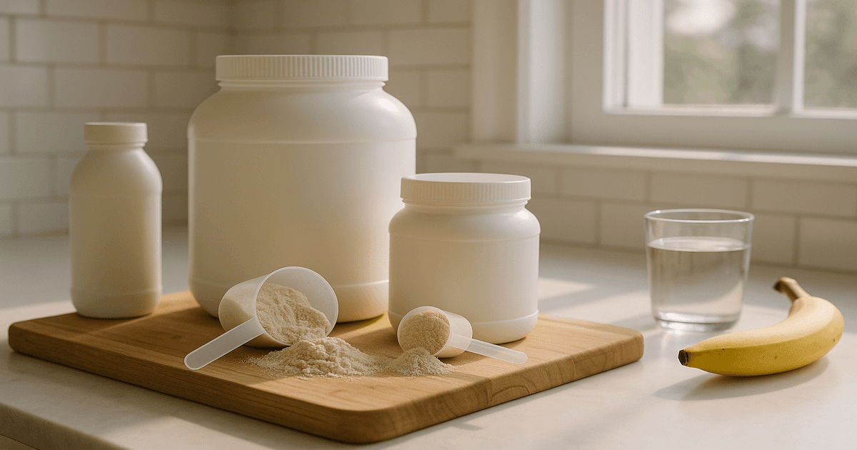 Proteinpulver ohne künstliche Süßungsmittel im Vergleich