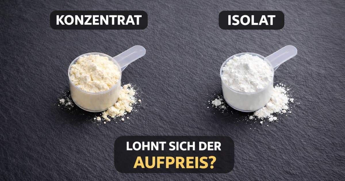 Whey Konzentrat vs. Isolat: Lohnt sich der Aufpreis?
