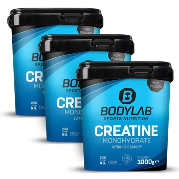 3 x Creatine Monohydrate - 100% Pure Powder (1000g)
