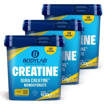 3 x QURA Creatine™ Monohydrate (500g)