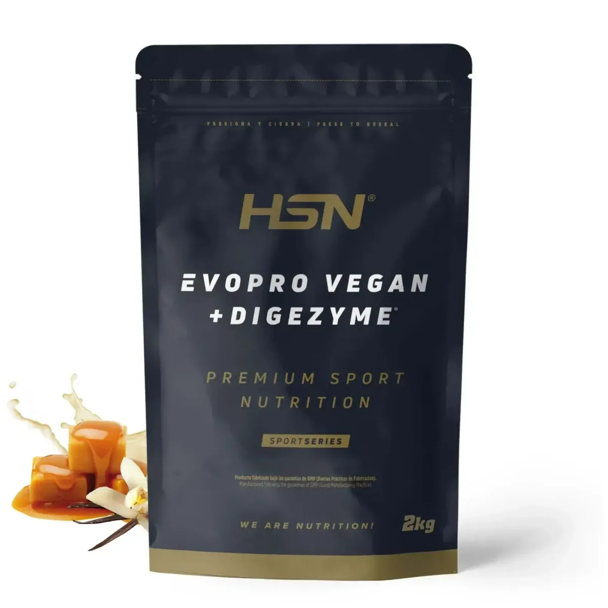 Veganes Proteinpulver Evopro mit DigeZyme – Vanille - Karamell