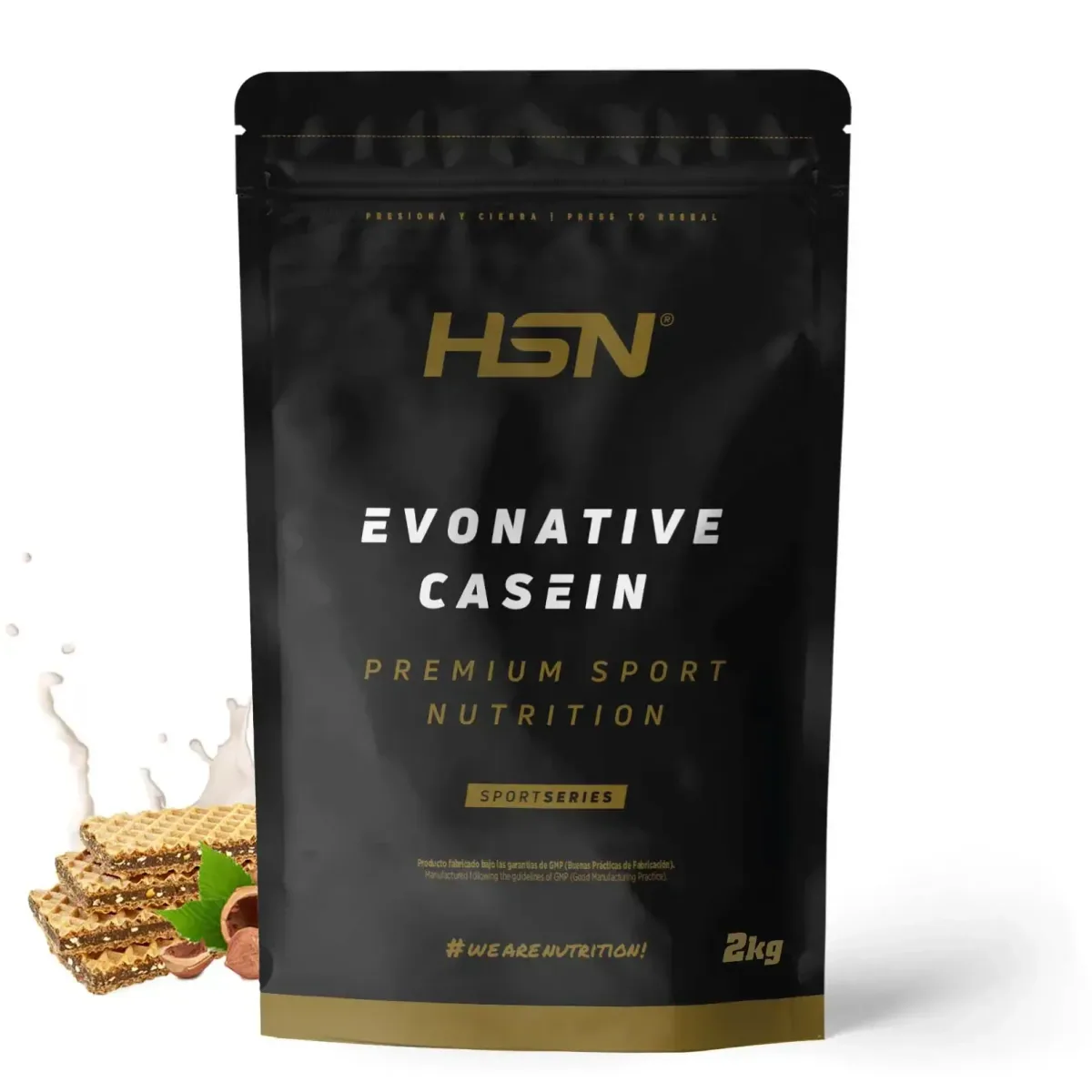 Evonative Casein | Natürliches mikelluläres Casein – Haselnuss-Waffel