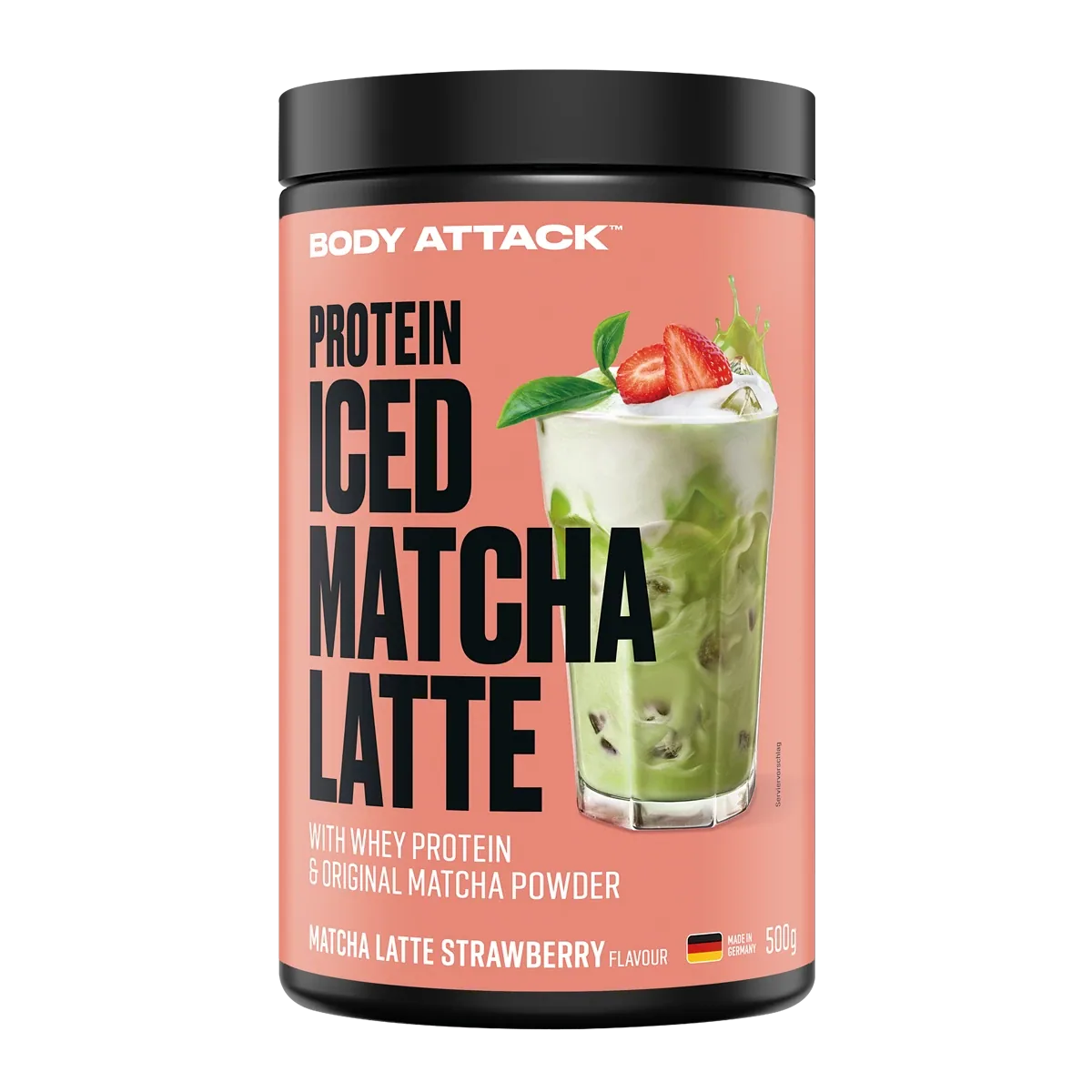 Protein Iced Matcha Latte – Strawberry