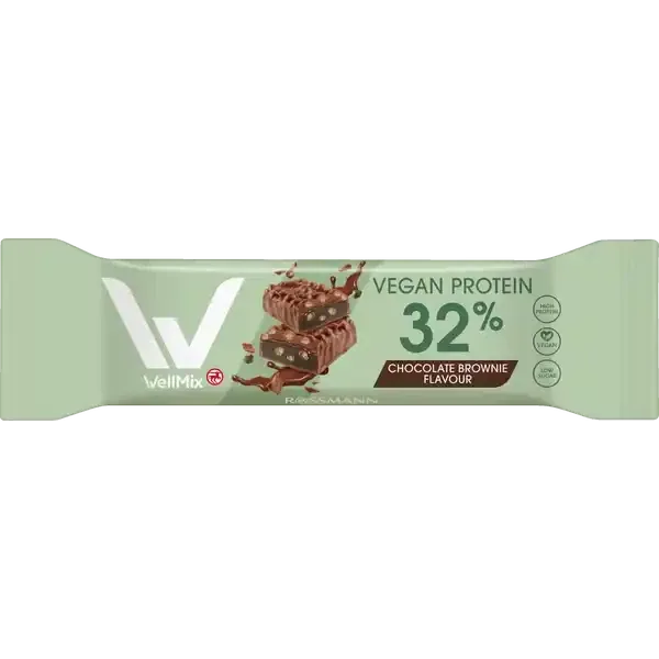 WellMix Vegan Proteinriegel – 32% Chocolate Brownie