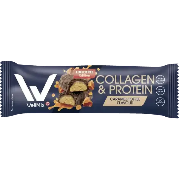 WellMix Collagen- & Proteinriegel – Caramel Toffee