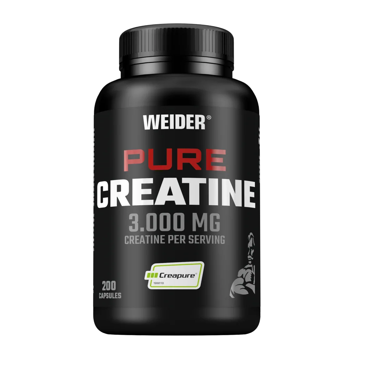 Pure Creatine Creapure® Capsules (200 Kapseln) – Neutral
