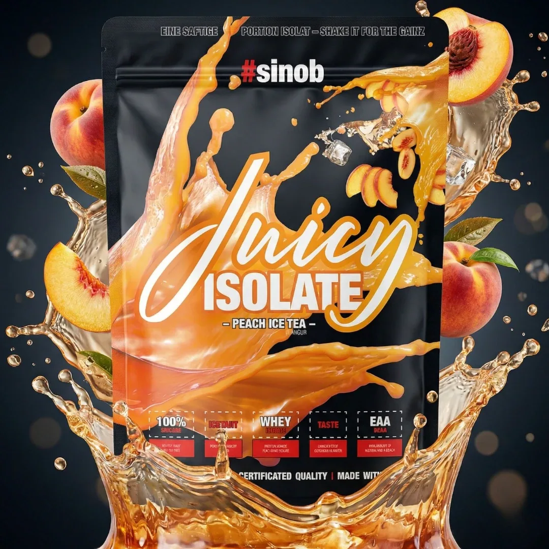 Juicy Isolate "clear" 1000 g – Eistee Pfirsich