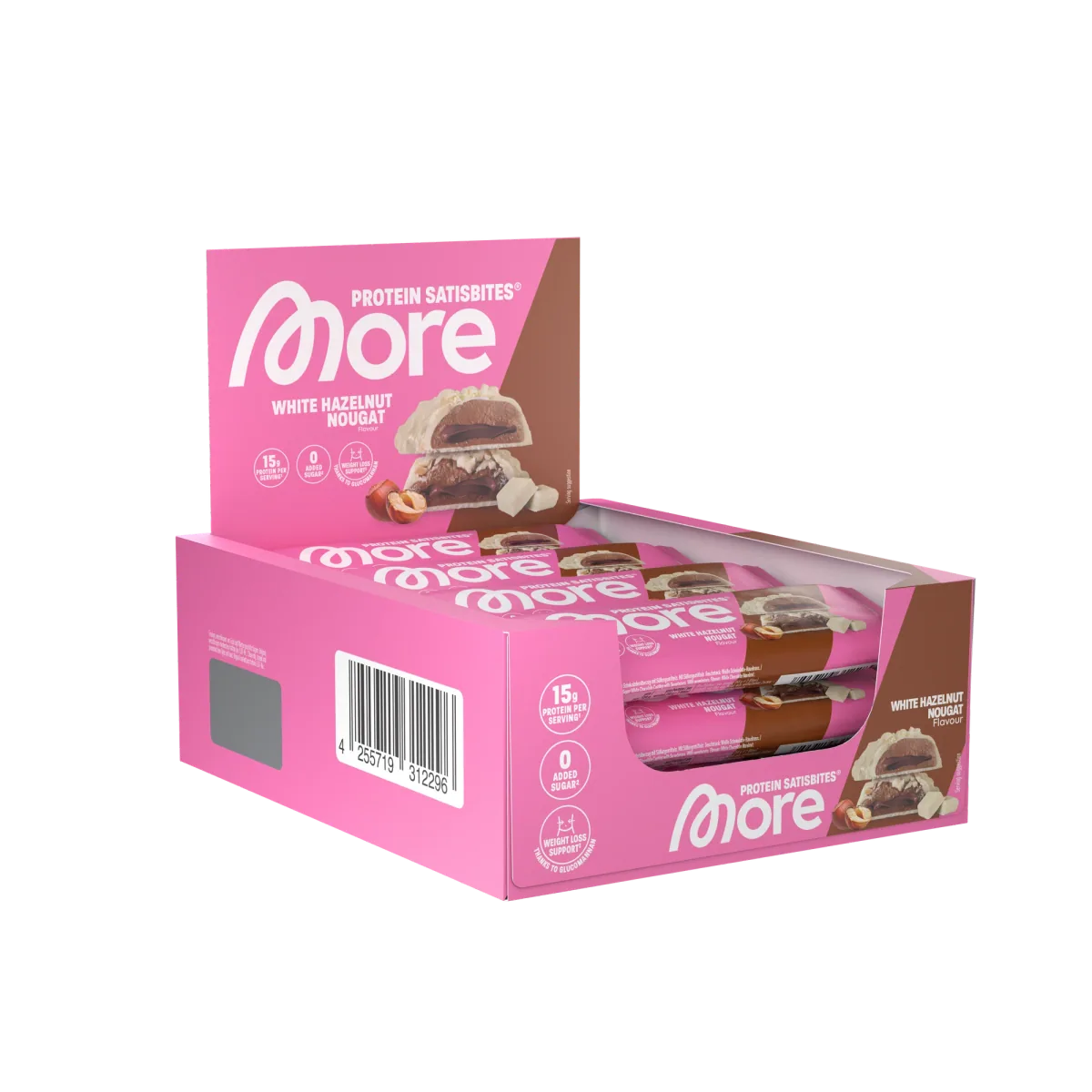 More-Protein-Satisbites – White Hazelnut Nougat