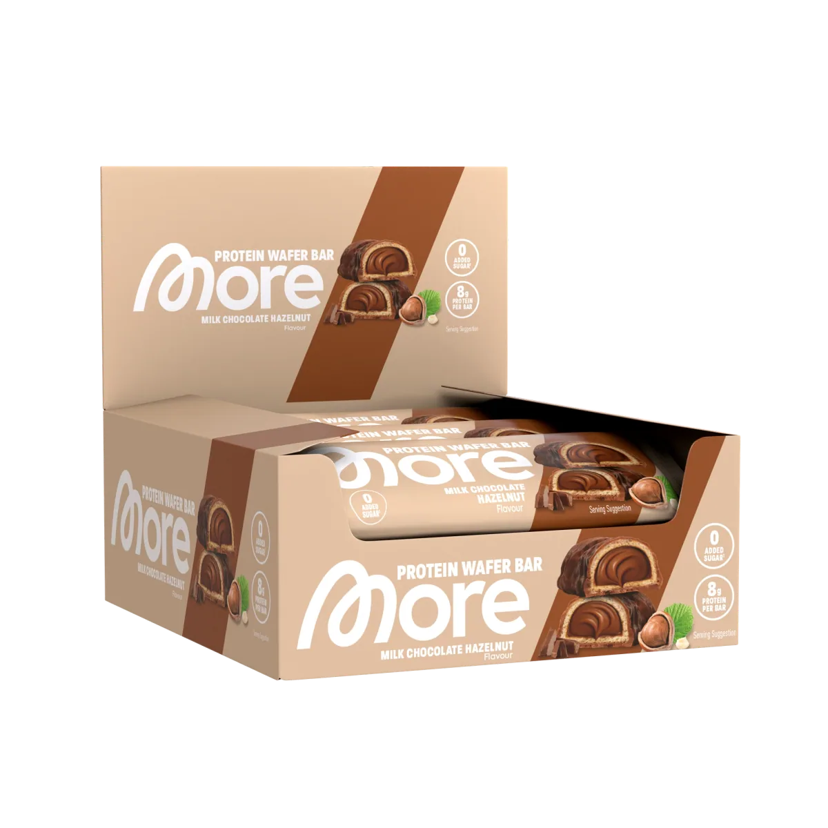 More-Protein-Wafer-Bar – Milk Chocolate Hazelnut