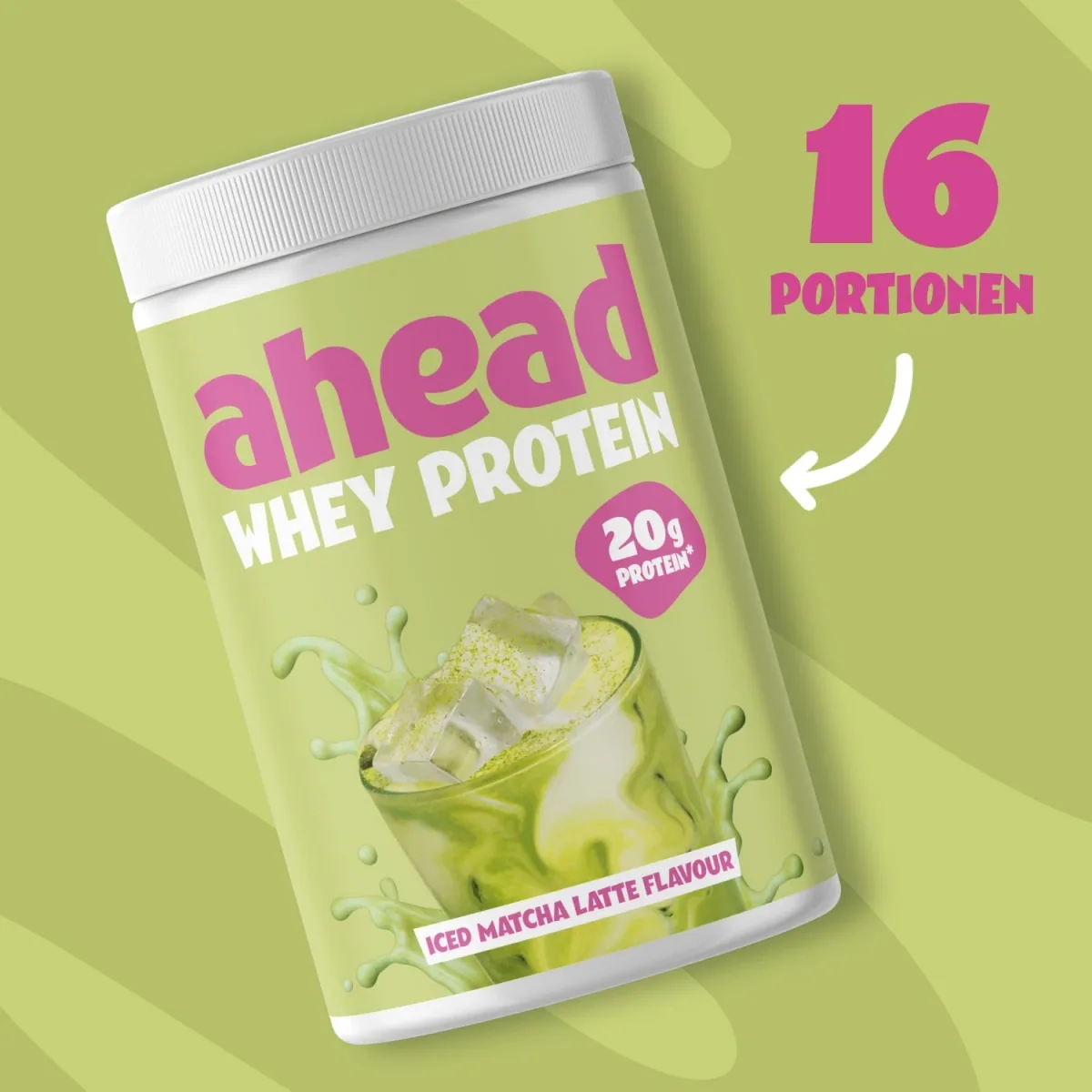 ahead® Matcha Protein – Iced Matcha Latte