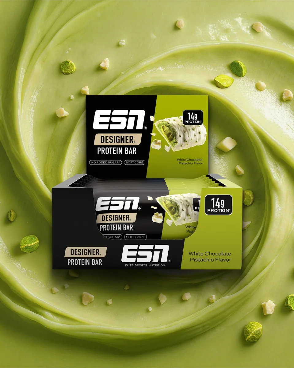 Designer Bar Proteinriegel – White Chocolate Pistachio