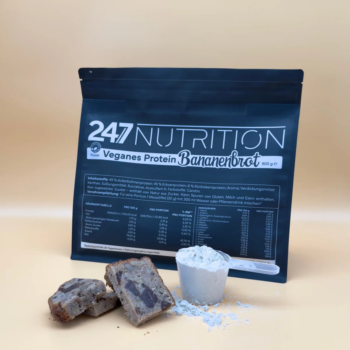 Veganes-Protein-900g – Bananenbrot