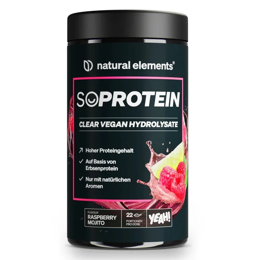 SoProtein-Clear-Vegan-Hydrolysate – Raspberry Mojito